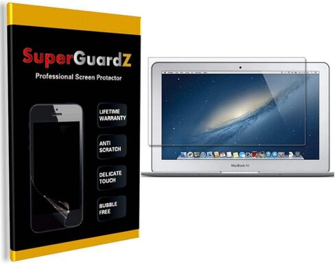 [عبوتان] واقي شاشة MacBook Air 11 بوصة - SuperGuardZ، فائق الوضوح، مضاد للخدش، مضاد للفقاعات [استبدال مدى الحياة] + 2 قلم ستايلس in Kuwait