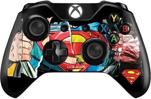 Skinit Decal Gaming Skin Compatible with Xbox One Controller - Officially Licensed Warner Bros Superman S Shield Design in Kuwait