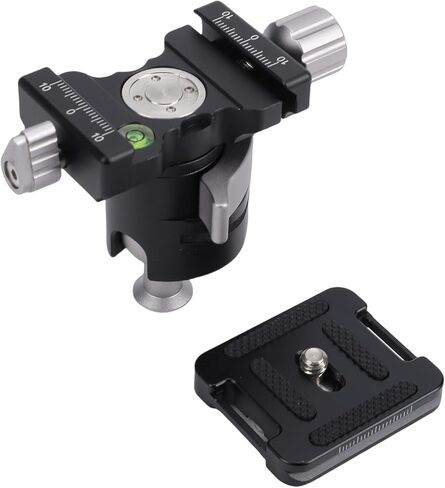 Tripod Ball Head, Mini Ball Head, 20mm Diameter with Plate, Bubble Level & 360 Rotation, Ideal for Mirrorless Cameras, Compact Lenses & Smartphones in Kuwait