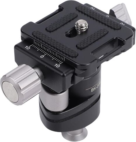 Tripod Ball Head, Mini Ball Head, 20mm Diameter with Plate, Bubble Level & 360 Rotation, Ideal for Mirrorless Cameras, Compact Lenses & Smartphones in Kuwait