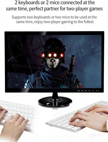 USB to Dual PS/2 Cable Computer Accessories, PS/2 to USB Adapter Converter Compatible with PS2 Keyboard and Mouse (18.5CM) in Kuwait