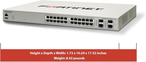 Fortinet FS-124F-FPOE FortiSwitch 124F-FPOE 24-Port PoE Layer 2 Managed Switch (Renewed) in Kuwait