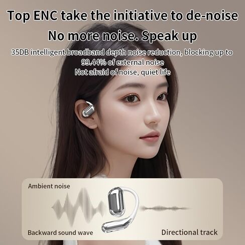 AI Translator Earbuds,144 Language Translation Earphones Real Time with APP, Open Ear Buds Translating Headphone with Charging Case 16SPRO,Blue in Kuwait