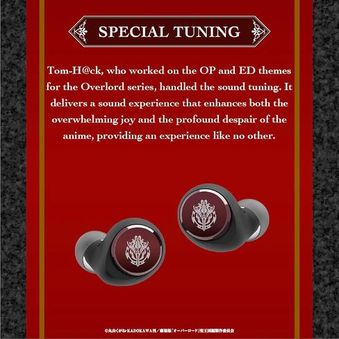 AVIOT Overlord Wireless Earbuds TE-V1R-OVL, Officially Licensed (Exclusive Edition) Special Package, Design, Japanese Special Voice, Noise Canceling Earbuds in Kuwait