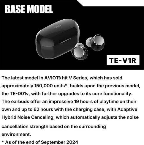 AVIOT Overlord Wireless Earbuds TE-V1R-OVL, Officially Licensed (Exclusive Edition) Special Package, Design, Japanese Special Voice, Noise Canceling Earbuds in Kuwait