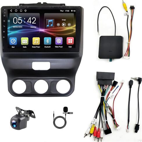 4+64G Radio for Dodge Ram 9 inch Touch Screen 2019 2020 2021 2022 2023 2024 Stereo,Wireless Carplay/WiFi/Bluetooth/EQ Audio/Andriod Auto/AM/FM/Navigation/AHD Camera in Kuwait