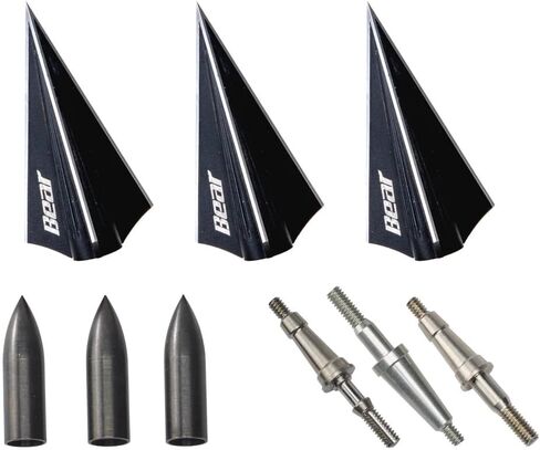 Bear 3 Blade Razor Head VWS Broadhead Kit 150-250 غرام. 3 قطع. in Kuwait