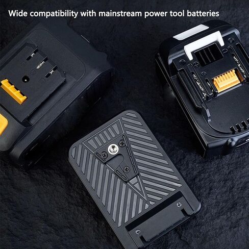 Yunseity V Mount Plate، محول بطارية أداة الطاقة مع نوع C PD 100W مدخل ومخرج D Tap DC USB C، طبقات حماية متعددة، لمعدات التصوير الفوتوغرافي لإضاءة الكاميرا in Kuwait
