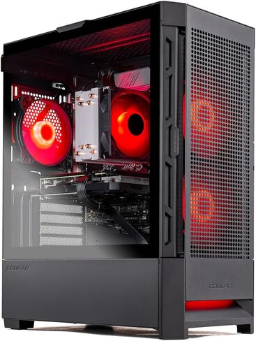 جهاز كمبيوتر Skytech Gaming Blaze4 Mini Gaming، AMD Ryzen 5 5500 3.6 جيجا هرتز، NVIDIA RTX 5060 Ti 8 جيجا بايت VRAM، 1 تيرابايت NVMe SSD، 16 جيجا بايت DDR4 RAM 3200، 650 واط Gold PSU، WI-FI 5، Windows 11، سطح المكتب in Kuwait