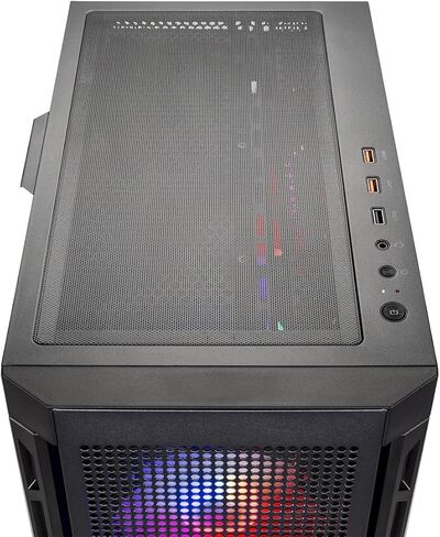 جهاز كمبيوتر Skytech Gaming Blaze4 Mini Gaming، AMD Ryzen 5 8400F 4.2 جيجا هرتز، NVIDIA RTX 5060 Ti 8 جيجا بايت VRAM، 1 تيرابايت NVMe SSD، 16 جيجا DDR5 RAM 6000، 650 واط Gold PSU، WI-FI 5، Windows 11، سطح المكتب in Kuwait