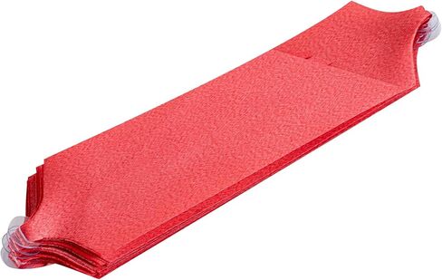 Gift Tek 5.5 Inch Ribbon Pull Bows, 10 Satin Pull Bows - 20 Loops, Instant, Red Plastic Flower Bows for Gifts, Large, Instant Bows, for Wedding Gift Baskets, Wraps - Restaurantware in Saudi Arabia
