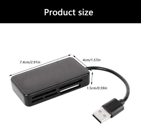 6 Slot USB MS Card Reader for Memory for Laptop Camera Simultaneously Read in Kuwait