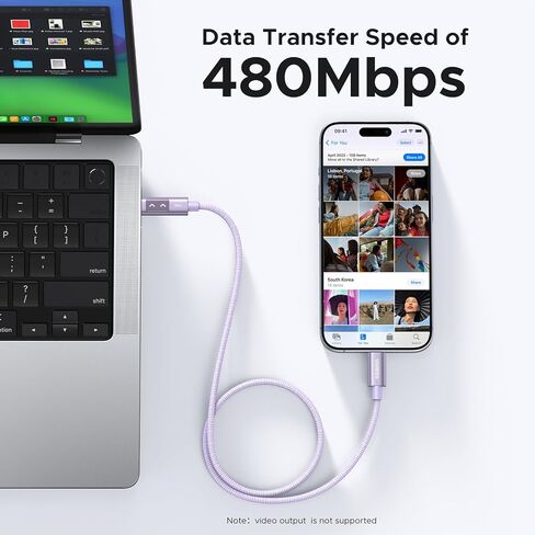 شاحن UGREEN GaN بقدرة 65 واط + حزمة كابل USB-C إلى USB-C بقدرة 100 واط - وحدة شحن GaN عالية السرعة وكابل 100 واط لأجهزة الكمبيوتر المحمول والهاتف والكمبيوتر اللوحي in Kuwait