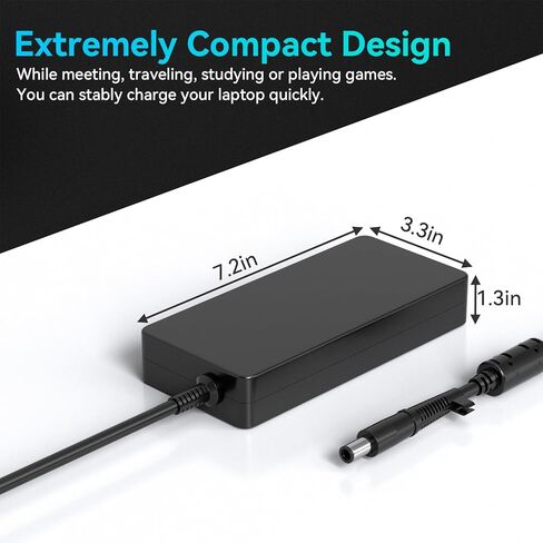 330W Laptop Charger Compatible with Dell G15 G16 5535 5530 7630 7620 Alienware M16 M17 M18 M18X R5 R4 R3 R2 R1 X16 X17 R2 R1 X51 Area-51m 18 17 R5 R4 R3 Gaming Laptop AC Adapter LA330PM190 in Kuwait