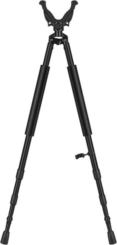 cvlife الصيد bipod اطلاق النار bipod عصا الرماية، بندقية الصيد عصا مع 360 درجة الخامس الراحة نير، قفل تويست، قابل للتعديل المحمولة خفيفة الوزن الإطار الألومنيوم، مقبض رغوة، قدم سبايك in Kuwait