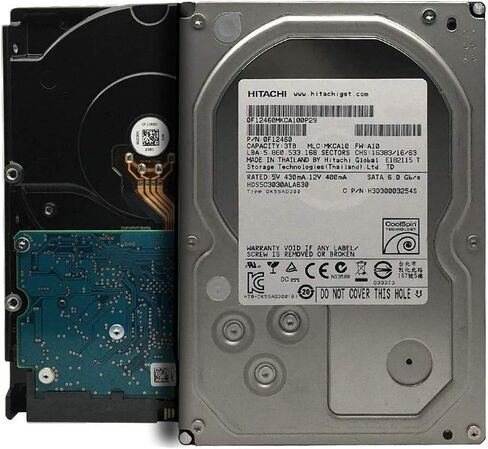 Hitachi Deskstar 5K3000 HDS5C3030ALA630 (0F12460) 3 تيرابايت CoolSpin 32 ميجابايت كاش SATA 6.0 جيجابايت/ثانية 3.5 بوصة محرك الأقراص الصلبة الداخلي (لـ NAS، نظام المراقبة، الكمبيوتر المكتبي) - ضمان لمدة 3 سنوات (متجدد) in Kuwait
