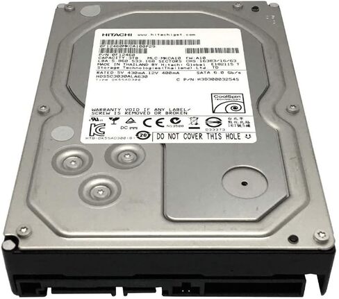 Hitachi Deskstar 5K3000 HDS5C3030ALA630 (0F12460) 3 تيرابايت CoolSpin 32 ميجابايت كاش SATA 6.0 جيجابايت/ثانية 3.5 بوصة محرك الأقراص الصلبة الداخلي (لـ NAS، نظام المراقبة، الكمبيوتر المكتبي) - ضمان لمدة 3 سنوات (متجدد) in Kuwait