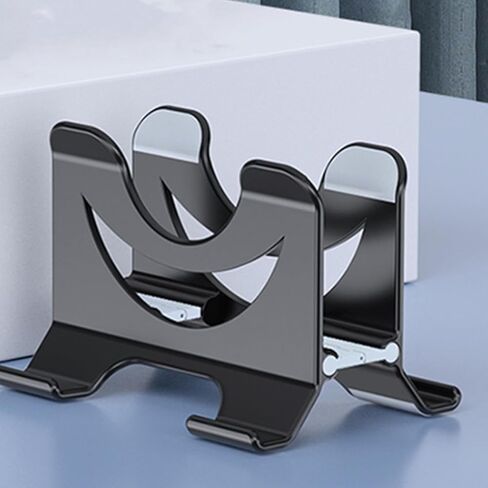 OSALADI Laptop Vertical Stand Cooling Holder Adjustable Height Laptop Riser with Feet Support for Desk and Couch Use, Black Portable Notebook Bracket for Improved Ventilation in Kuwait