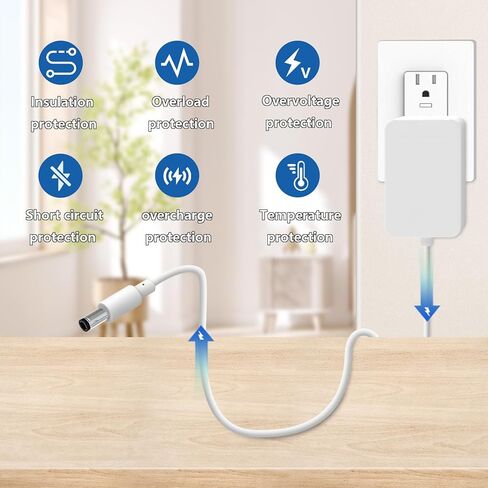 Power Cord for Skylight Calendar 860004165262,Replacement Charger Compatible with Skylight 15 Inch Wall Planner Digital Calendar & Chore Chart, AC Power Supply Adapter in Kuwait