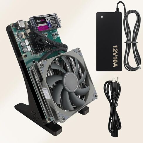 Nerdqaxe++ Bitcoin Miner، 4.8 TH/s، 4X BM1370 Chip، 2.4G Wi-Fi، مصدر مفتوح، آلة تعدين التوصيل والتشغيل in Kuwait