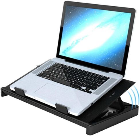 وسادة تبريد للكمبيوتر المحمول Homoyoyo مع 5 مراوح تعمل بمنفذ USB وقاعدة تبريد مضادة للانزلاق وقاعدة تبريد لأجهزة الكمبيوتر المحمولة وأجهزة الكمبيوتر المحمولة المخصصة للألعاب in Kuwait
