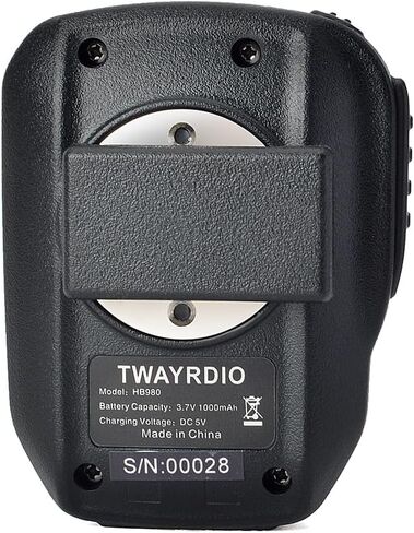 TWAYRDIO Walkie Talkie Bluetooth Microphone, Wireless Speaker Shoulder Microphone Mic for Ham Motorola Radio with 2 Pin Earphone Jack in Kuwait