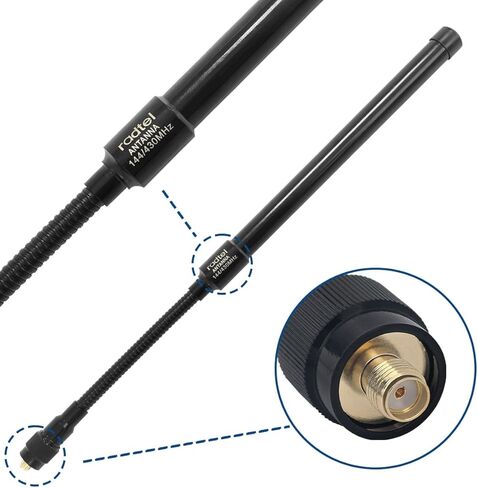 Radtel أوزة الرقبة هوائي تكتيكي مكاسب عالية VHF UHF ثنائي النطاق SMA-أنثى ل Radtel RT-860 RT-880 RT-880G RT-4D RT-920 RT-950 Baofeng Quansheng K5(8) K6 in Kuwait