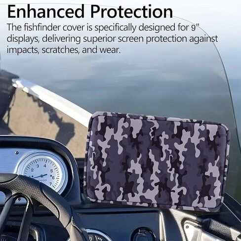 غطاء مكتشف الأسماك لأغطية Lowrance Eagle Eye 9، ملحقات حماية مقاومة للماء لمكتشف العمق، يحمي الشاشة والجهاز من أضرار الطقس الناتج عن أشعة الشمس، لنماذج Lowrance 9in in Kuwait