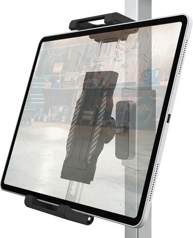 حامل تابلت مغناطيسي للأسطح المعدنية، لحامل iPad للجراج وورش العمل، قاعدة مغناطيسية قوية مع لوحة لاصقة أو لولبية، قابلة للتعديل 360 درجة، تناسب الأجهزة اللوحية والهواتف مقاس 6-15.6 بوصة in Kuwait