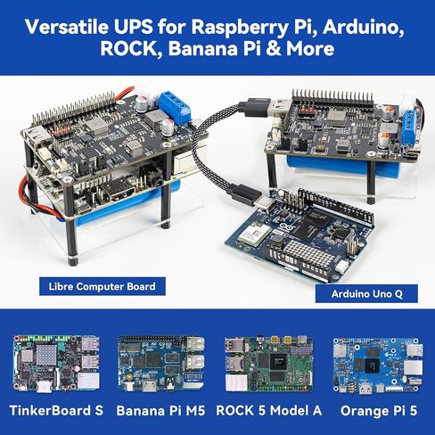 Pironman 5 NVMe M.2 SSD PCIe Case with PiPower 5 5V/5A UPS HAT Power Supply in Kuwait