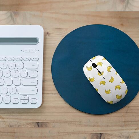 2.4GHz USB Wireless Mouse, Banana Fabric Pattern, Ergonomic Slim Computer Mice for Kids in Kuwait