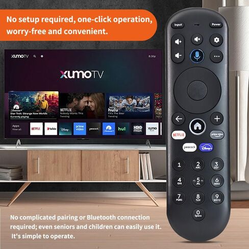 New Remote Control Replacement for pioneer xumo TV CP-RC1NA-23, without Voice Function for Hisense X UHD LED XClass TV CP-RC1NA-23 PN43-751-24U MG3-R34010/297107 PN50-751-24U PN55-751-24U PN65-751-24U in Kuwait