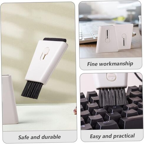 minkissy Double-Head Cleaning Brush for Keyboard Cleaning Window Grooves Easy Replacement Comfortable Use in Kuwait
