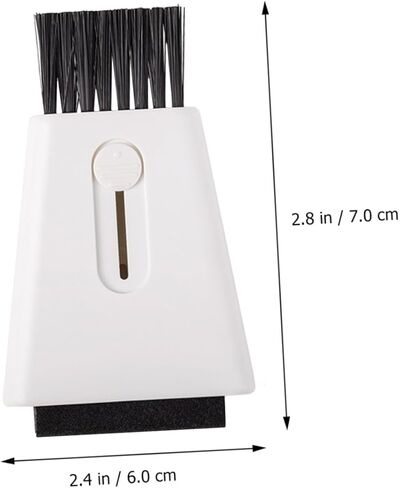 minkissy Double-Head Cleaning Brush for Keyboard Cleaning Window Grooves Easy Replacement Comfortable Use in Kuwait