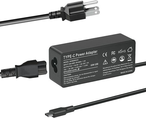 65W 45W USB C Laptop Charger for HP Envy Spectre EliteBook x360 Pavilion Chorome Book x360 Omnibook Elite x2 Travel Type C Power Cord Ac Adapter in Kuwait