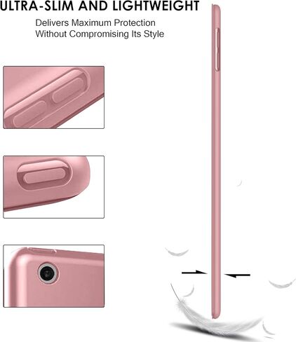 حافظات DuraSafe لجهاز iPad Air 3 2019 10.5 بوصة [Air 3rd Gen] A2152 A2123 A2153 A2154 حافظة خلفية ذكية من السيليكون الناعم خفيفة الوزن من مادة TPU - ذهبي نحاسي in Kuwait