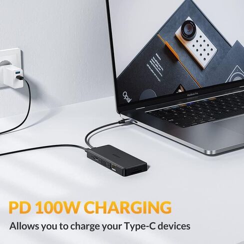 آيدسونيكس محول USB-C Hub متعدد (10 منافذ باللون الأسود)… in Kuwait