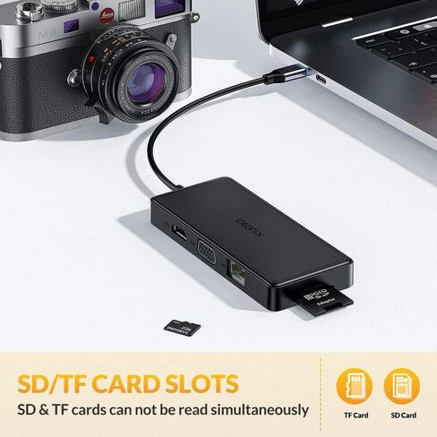 آيدسونيكس محول USB-C Hub متعدد (10 منافذ باللون الأسود)… in Kuwait