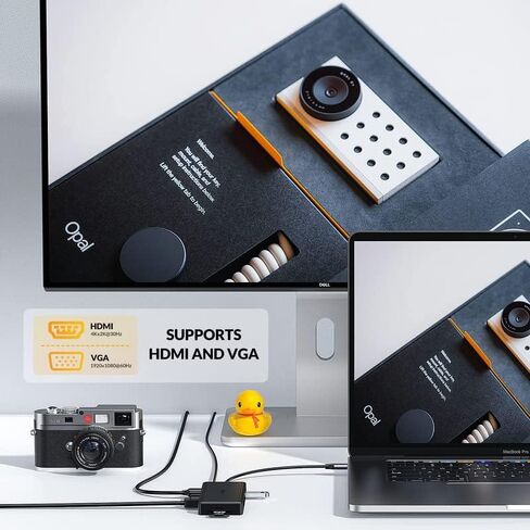 آيدسونيكس محول USB-C Hub متعدد (10 منافذ باللون الأسود)… in Kuwait