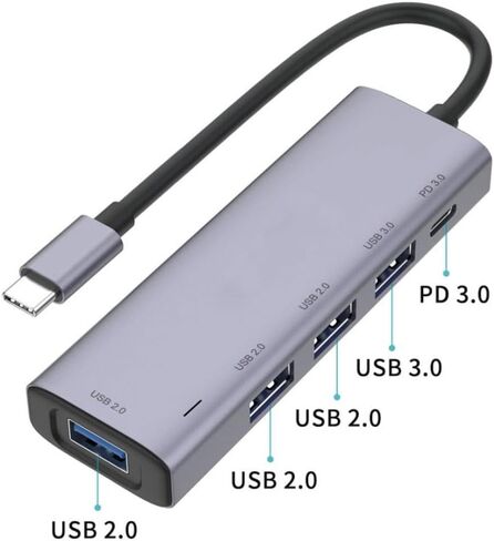 شاحن USB C Hub 5 في 1 من النوع C PD متوافق مع Samsung Galaxy Tab S10 Ultra (14.6 بوصة 2024)/S10 Plus (12.4 بوصة 2024)، مقسم المنافذ in Kuwait