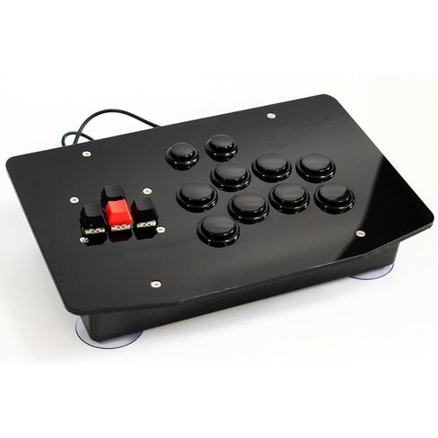 XIAO SHI MIN STORY Street Fighter Arcade Game Fight Stick، عصا تحكم للألعاب ذات 10 أزرار، أسود in Kuwait