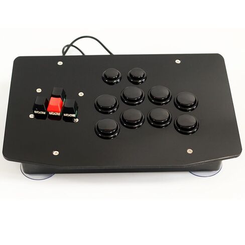XIAO SHI MIN STORY Street Fighter Arcade Game Fight Stick، عصا تحكم للألعاب ذات 10 أزرار، أسود in Kuwait