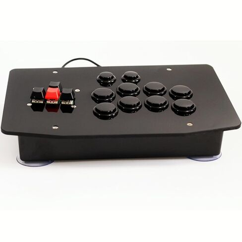 XIAO SHI MIN STORY Street Fighter Arcade Game Fight Stick، عصا تحكم للألعاب ذات 10 أزرار، أسود in Kuwait
