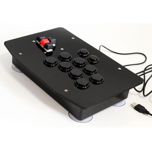XIAO SHI MIN STORY Street Fighter Arcade Game Fight Stick، عصا تحكم للألعاب ذات 10 أزرار، أسود in Kuwait