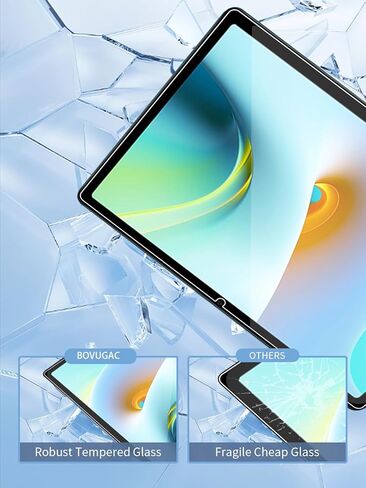 [عبوة من قطعتين] واقي شاشة لجهاز AISLPC A75 مقاس 11 بوصة تابلت Android 13 من الزجاج المقسى، واقي شاشة BOVUGAC لجهاز AISLPC A75 اللوحي مقاس 11 بوصة 2024 مضاد للخدش وحساس وصلابة 9H in Kuwait