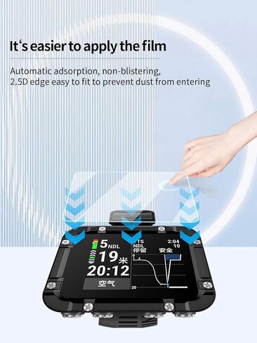 Screen Protector for Garmin Descent X30 Rugged Dive Computer, High-definition Scratch Resistant Nanofilm,HD Clear, Bubble Free with Easy Installation Kit, 2 Pack. in Kuwait