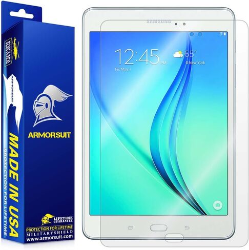 واقي شاشة ArmorSuit MilitaryShield لجهاز Samsung Galaxy Tab A 8.0 بوصة (SM-T350، إصدار 2015) - [أقصى تغطية] طبقة شفافة عالية الدقة مضادة للفقاعات in Kuwait