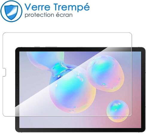 (2 PACK) Compatible for Samsung Galaxy Tab S5e (T725, T720), Tab S6 10.5 inch 2019 Screen Protector Anti-Scratch Easy Installation Bubble Free Tempered Glass, Transparent in Kuwait