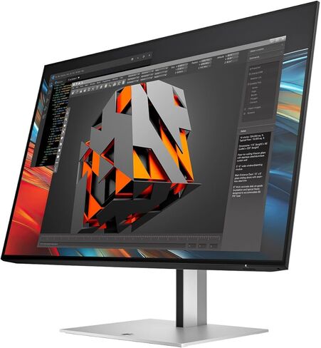 HP Series 7 Pro 24" WUXGA IPS Monitor with 5ms Response Time, Anti Glare, Flicker Free, Tilt, Swivel, Pivot, VESA Mount (100mm), Displayport, HDMI & Dockztorm USB Port Expander, Black/Silver Color in Kuwait