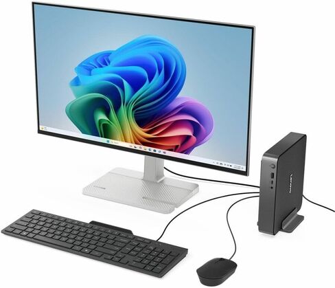كمبيوتر مكتبي Lenovo IdeaCentre Mini 01Q8X10 91B6001PUT - Qualcomm Snapdragon X X1-26-100-32 جيجابايت - 512 جيجابايت PCI Express NVMe 4.0 x4 SSD - صغير - لونا رمادي - شريحة Qualcomm - Windows 11 Home - Adreno in Kuwait